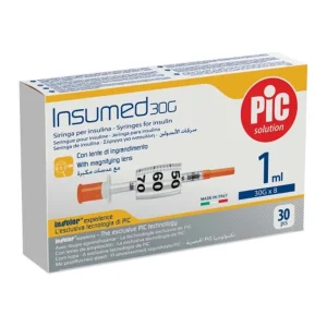 Шприци інсулінові стерильні INSUMED 1 мл з голкою 30G x 8 (0,30 x 8 мм), U-100
