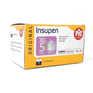 Голки стерильні для інсулінових ручок INSUPEN ORIGINAL, 31G x 5мм (0,25 x 5мм) 100 шт.