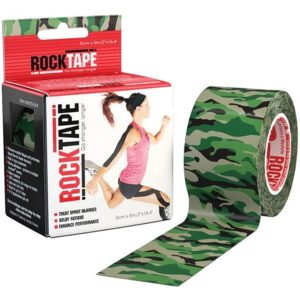 Кінезіо тейп Rock Tape Design Зелений Камуфляж 5см*5м