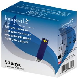 Тест-смужки для глюкометра Longevita 50 шт.