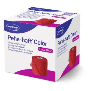 Бинт когезивний фіксуючий Peha-haft® Color red / Пеха-хафт колор червоний 8см x 20м 1шт