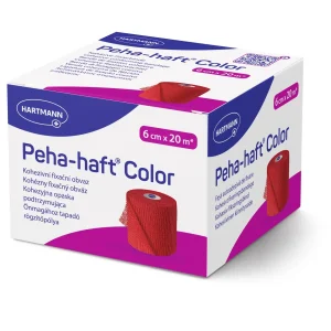 Бинт когезивний фіксуючий Peha-haft® Color red / Пеха-хафт колор червоний 6см x 20м 1шт