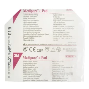 Адгезивна пов'язка для закриття ран 3M Medipore + Pad 6 х 10 см (3564E) 1 шт