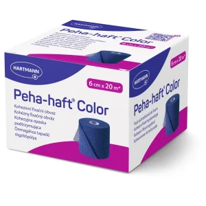 Бинт когезивний фіксуючий Peha-haft Color синій 6 см х 20м 1шт