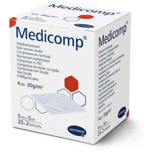 Серветка Медікомп (Medicomp)  5см*5см, 2шт. в пакунку