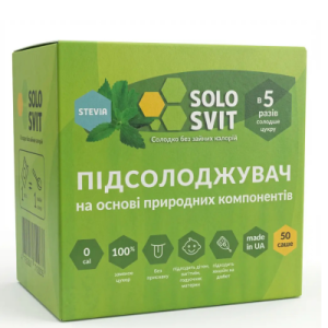 Підсолоджувач "Солосвіт Stevia" саше 50 шт