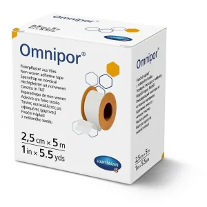 Пластир фіксуючий з нетканного матеріалу Omnipor 2,5 см х 5 м №1