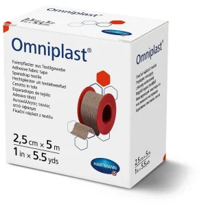 Пластир фіксуючий текстильний Omniplast® 2,5 см х 5м №1