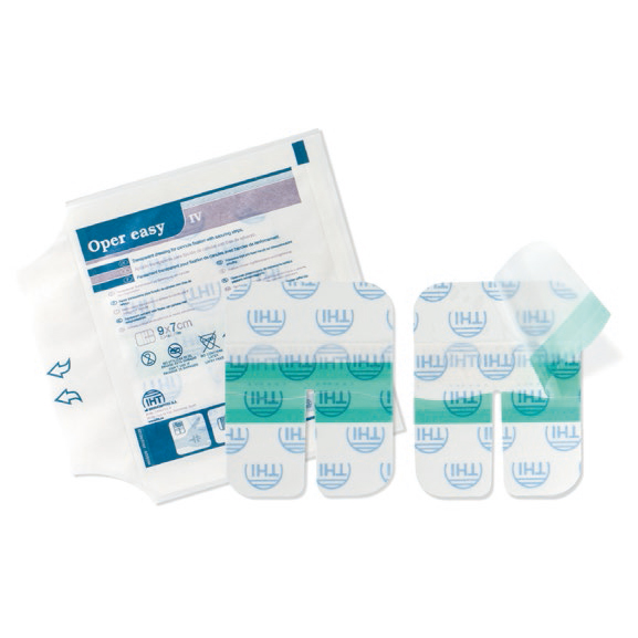 Прозора пов’язка Oper easy IV для фіксації канюлі, 7,2 x 5 см