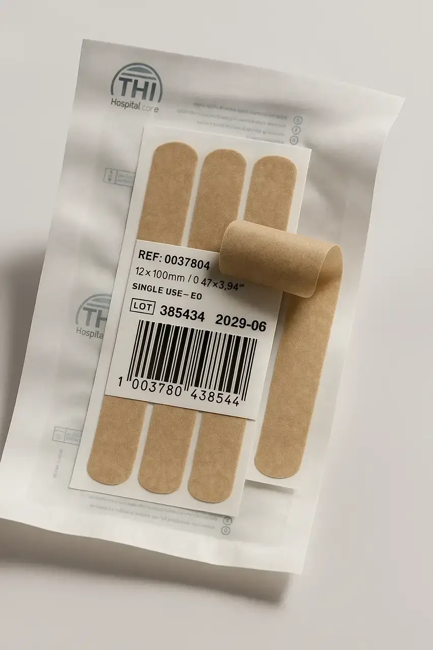 Стрічки Oper strip для безшовного закриття ран, 12 х 100 мм, 6 полосок в конверті 50 шт - Зображення 2