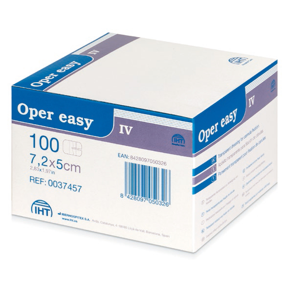 Прозора пов’язка Oper easy IV для фіксації канюлі, 7,2 x 5 см - Зображення 3